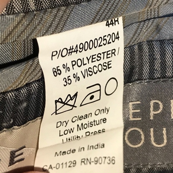 Joe Joseph Abboud Mens Gray Sport Suit Jacket 44R - Picture 10 of 10